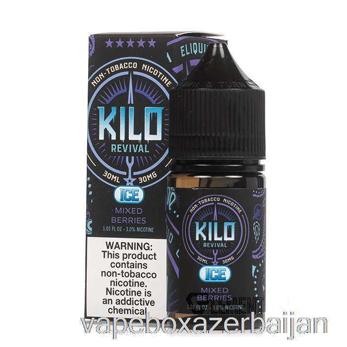 E-Juice Vape ICE Mixed Berries - KILO Revival Salts - 30mL 50mg